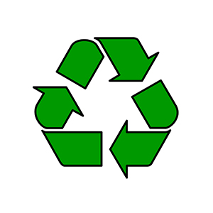 نماد بین المللی با مفهوم قابل بازیافت